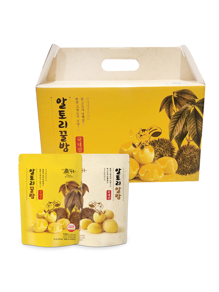 [Altori] 100% Domestic shelled chestnut 120g / honey chestnut 100g / tasty chestnut(10ea) set